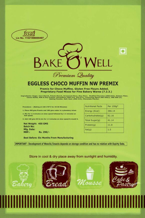 Eggless Choco Muffin Premix - NW