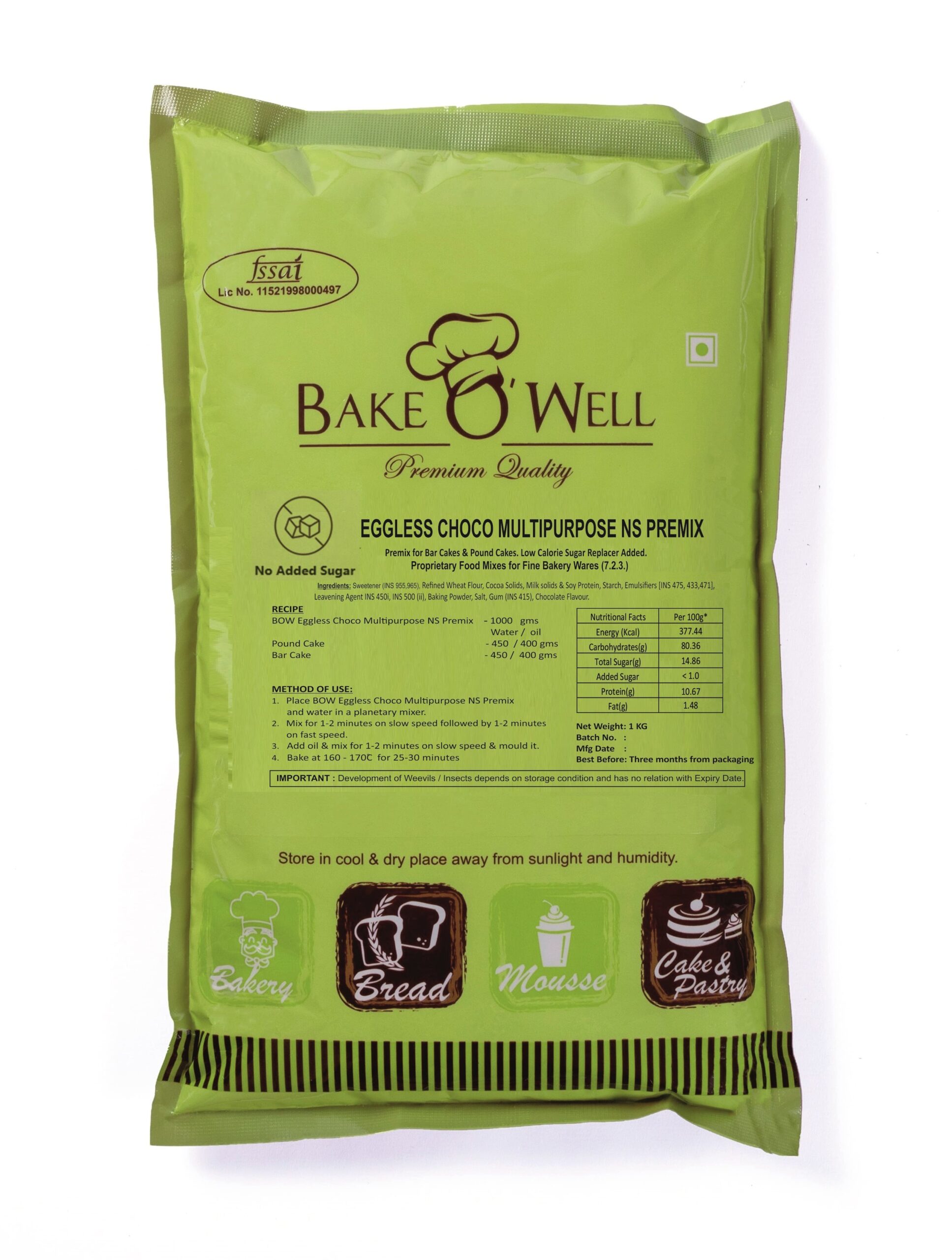 EGGLESS CHOCO MULTIPURPOSE NS 1KG