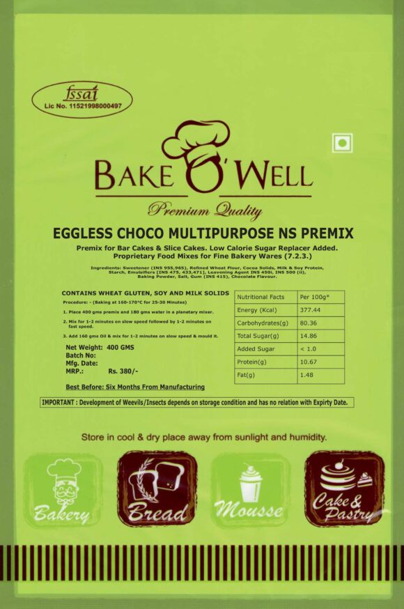 Eggless Choco Multipurpose Premix - NS