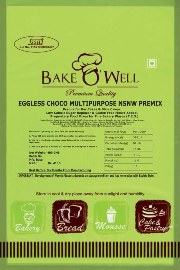 Eggless Choco Multipurpose Premix - NSNW