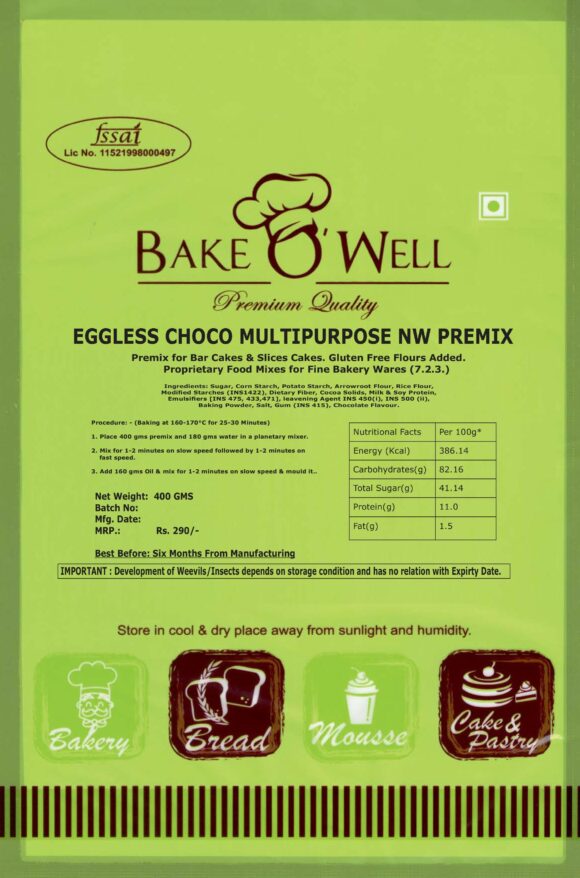 Eggless Choco Multipurpose Premix - NW
