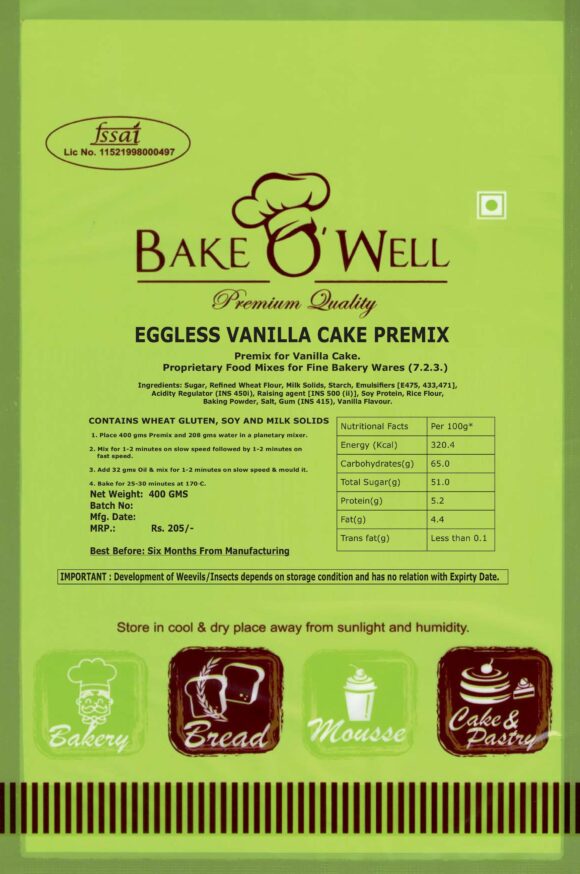 Vanilla Cake Premix Deluxe