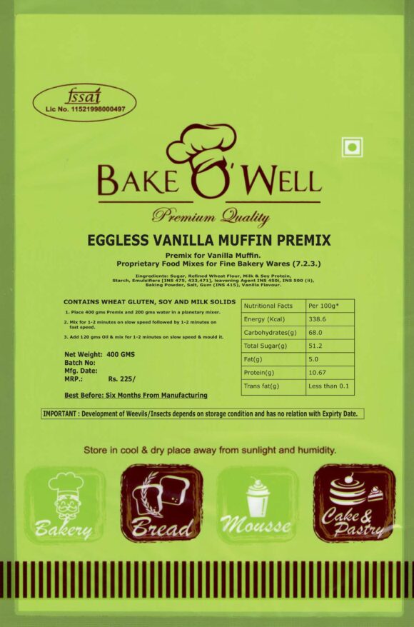 Vanilla Muffin Premix