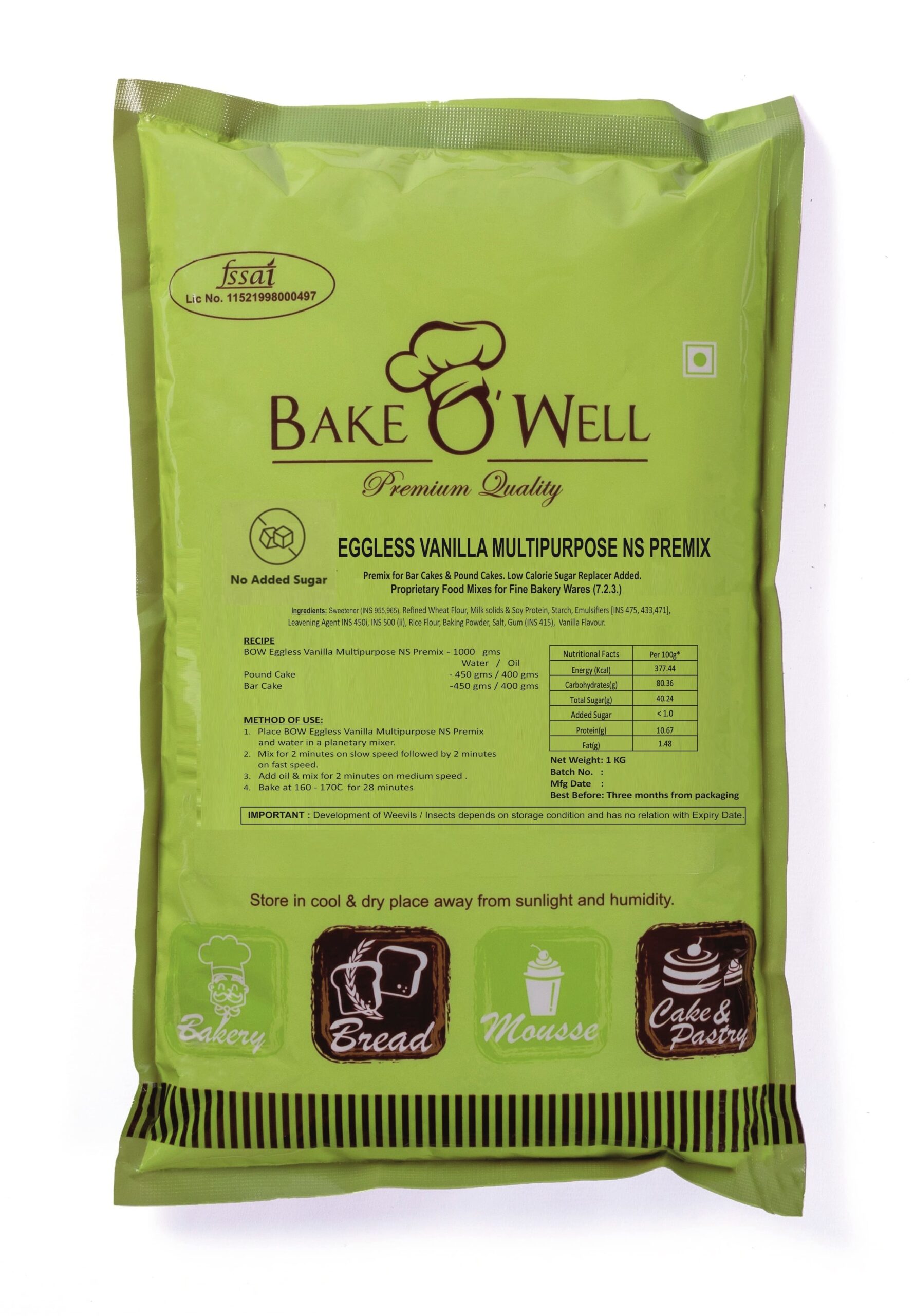 EGGLESS VANILLA MULTIPURPOSE NS 1KG