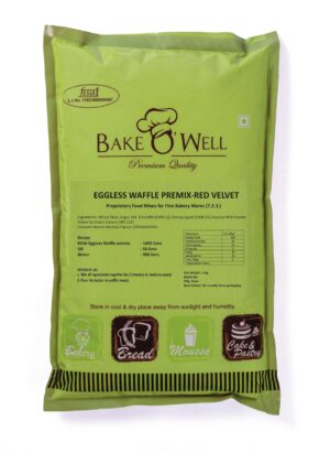 EGGLESS WAFFLE PREMIX-RED VELVET 1 KG