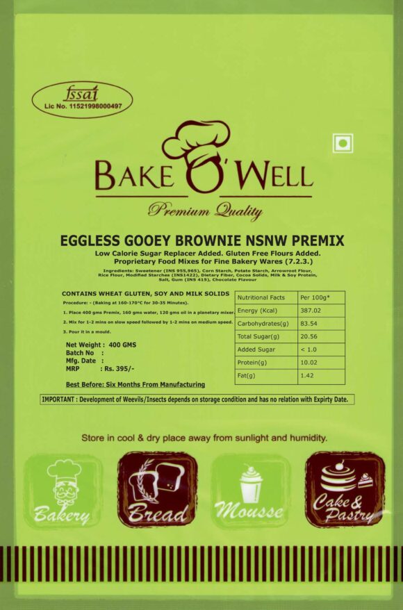 Eggless Gooeye Brownie Premix – NSNW